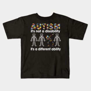 Autism It is nit disability It's a different ability Kids T-Shirt